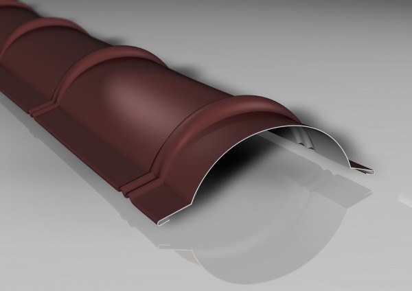 Firstblech | halbrund | 1860 mm | 80µm Shimoco