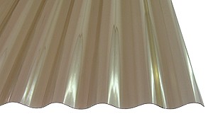 1,2 mm PVC-Lichtwellplatten Profil 76/1 bronce