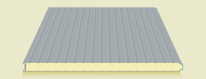 Sandwichpaneele ISO Wand 40mm in RAL 9002