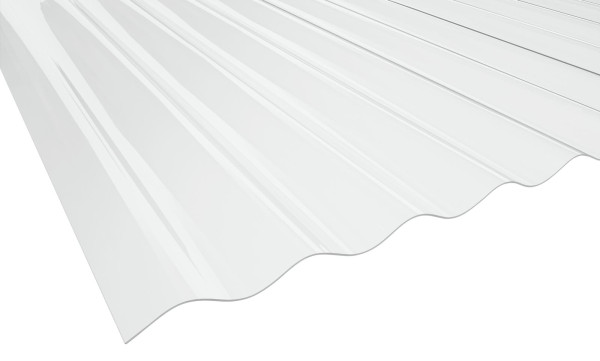 1,3 mm PVC-Bio Line Sinusplatte 76/18 | klar