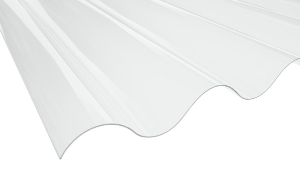 1,4 mm PVC- Bio Line Lichtplatten 177/51 passend für Faserzementplatten Welle 6 3/4 | klar
