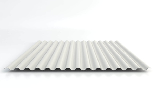 D=0,80 Aluminium Wellblech 18/76 Sinus 25µm Polyester