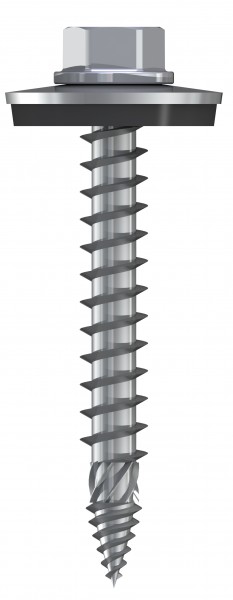 Edelstahl-Schrauben, 6,0 x 38 mm f. Stahl sowie Alu