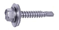 Edelstahlschrauben Sechskant 5,5 x 35 mm selbstbohrend